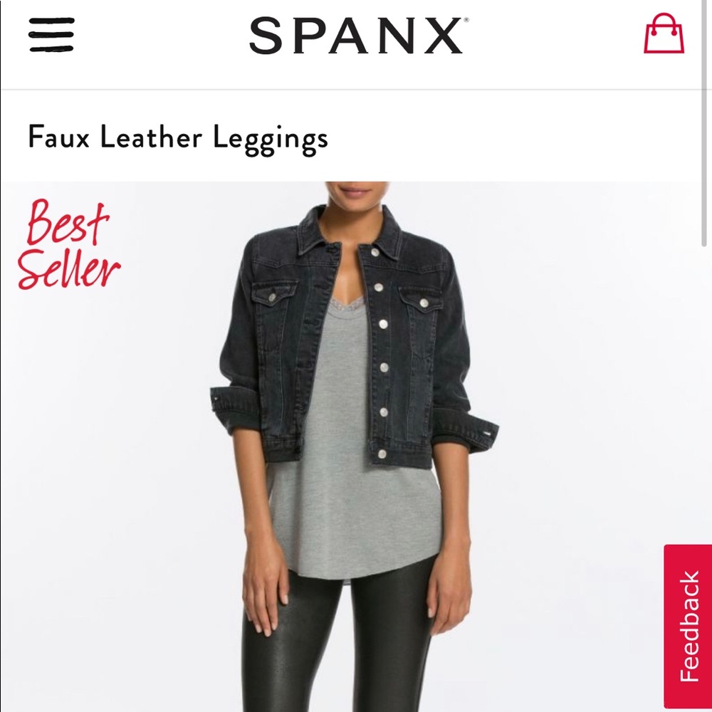 Spanx Faux leather leggings
